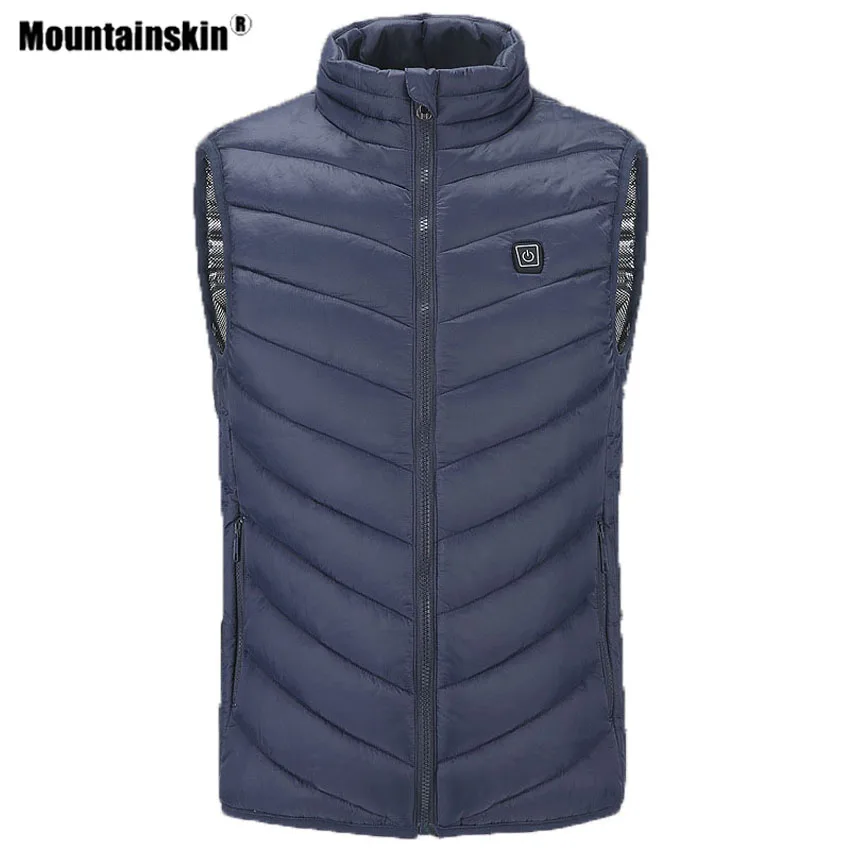 Мужская куртка с USB подогревом Mountainskin Спортивная ветровка из углеродного волокна