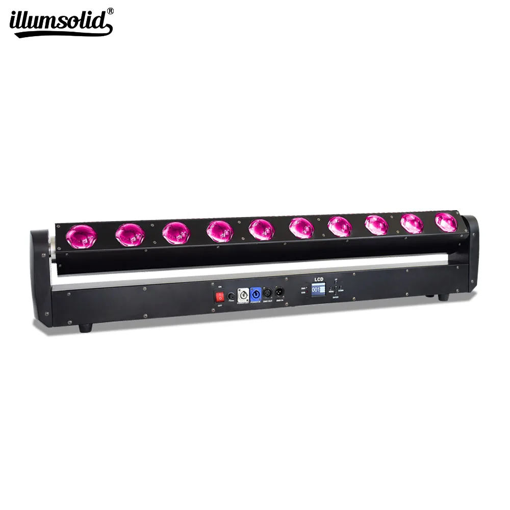 Светодиодный светильник с одинарным управлением движущейся головкой 10x40 Вт RGBW