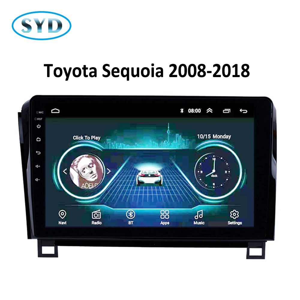 Автомагнитола для Toyota 2007 2013 Sequoia 2008 2018 головное устройство мультимедийной
