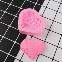 new hot sale cake decorating tool love heart shaped fondant sugar art tools diy chocolate tools 3d silicone soap ice molded