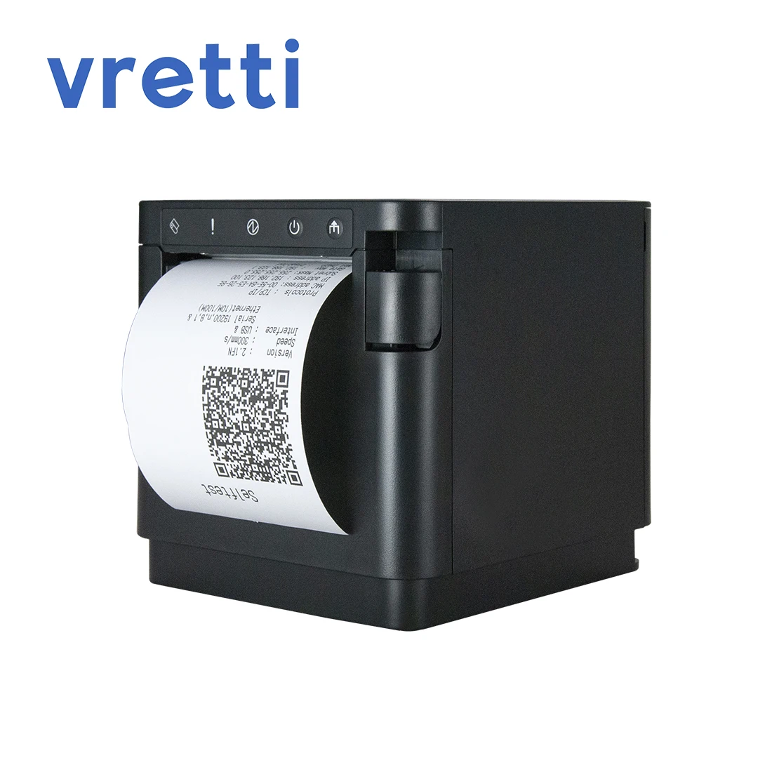 VRETTI T890H Superhigh Speed Receipt Printer Paralel Port To Ethernet Wireless For Windows  Android IOS POS 80mm