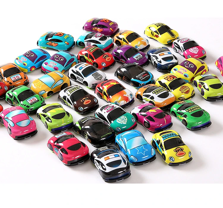 

10pcs/lot Cartoon Cute Plastic Pull Back Cars Toy Cars for Child Wheels Mini Car Model Funny Kids for Boys Girls WYQ