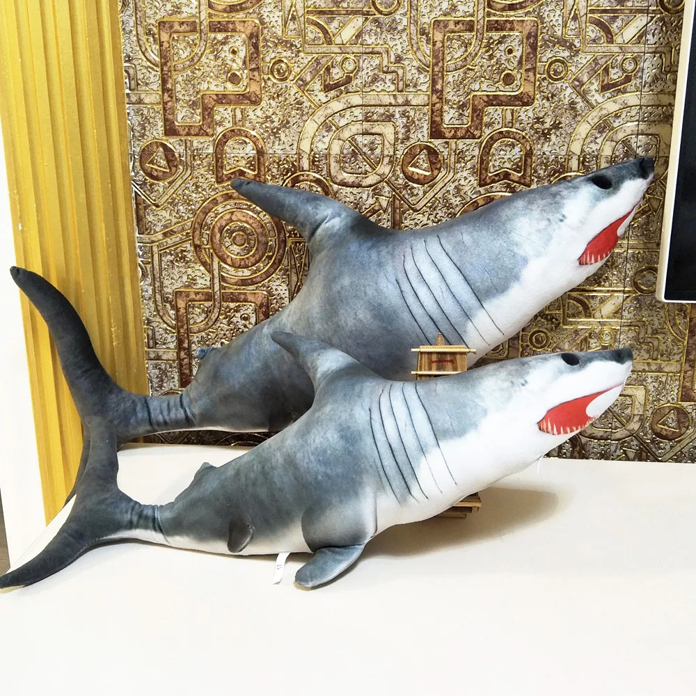 

Cartoon simulation shark Children Plush Toy birthday gift sea fish shark pillow Kids Stuffed Toy