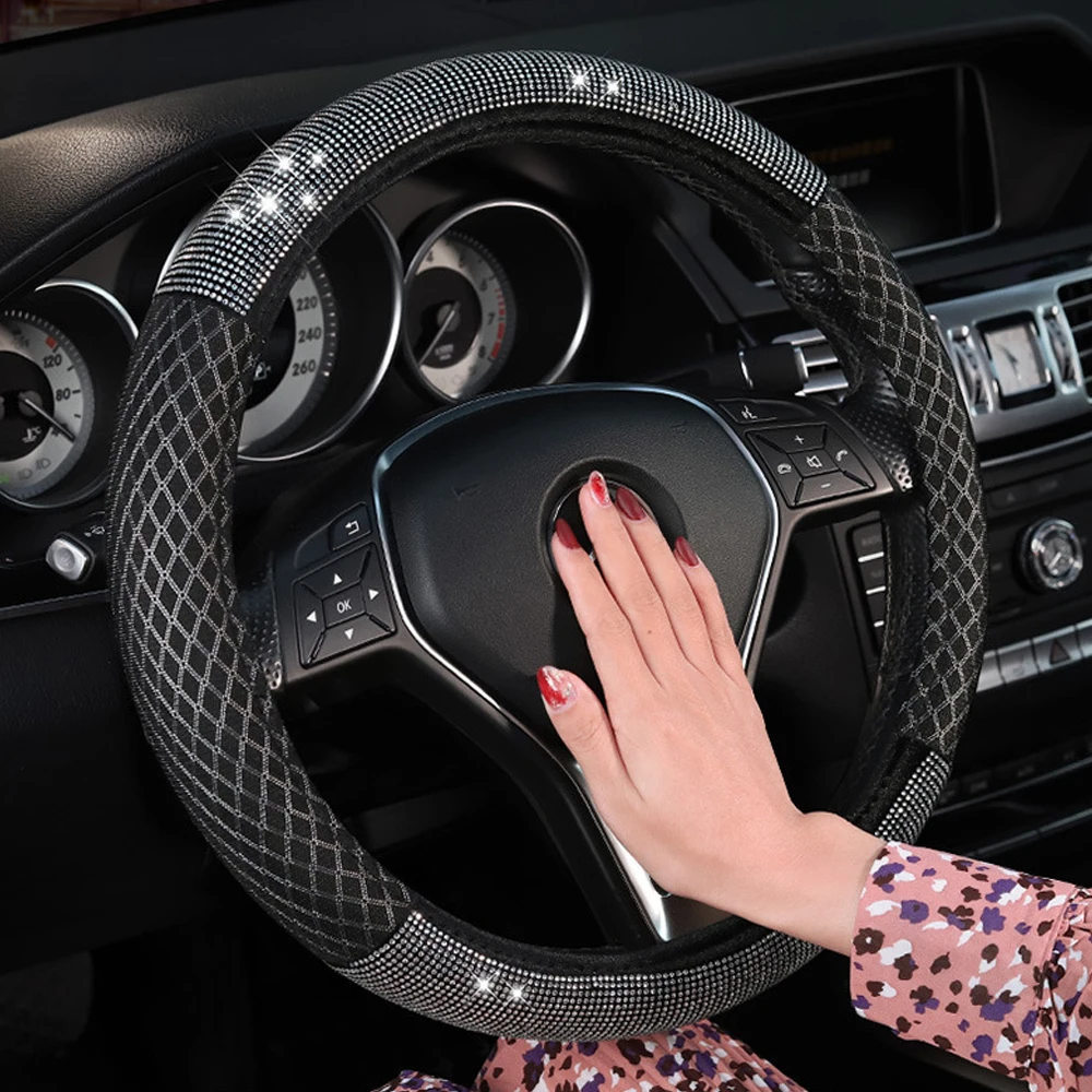 Кожа рулевого колеса для чехол автомобиля Универсальный руль Крышка Анти