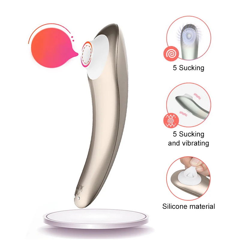 Вибратор для сосания клитора Стимуляция и сосков массажер груди оральный секс