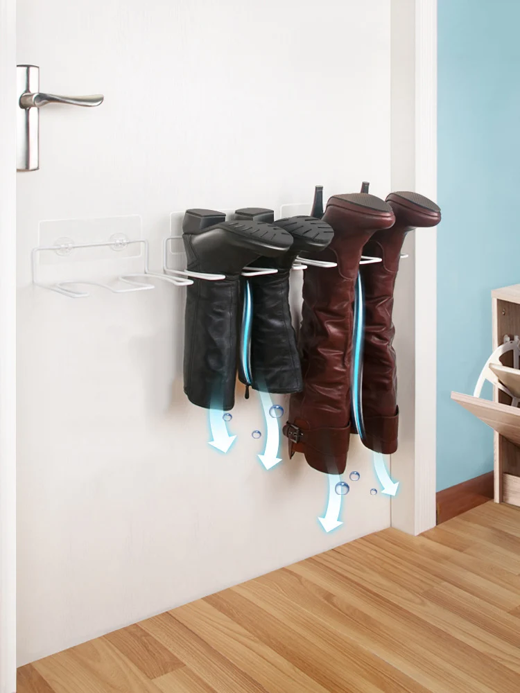 

Women Boot Rack Iron Wall-Mount High Top Boot Shaper Stretcher Shoes Hanger shoe holder Organizer Knee High Shoes Support Stand