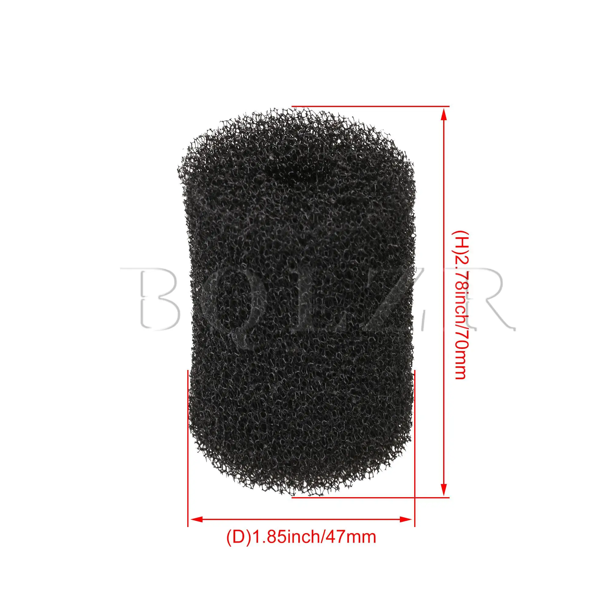 

BQLZR 12PCS Black Filter Sponge Aquarium Foam Sponge Roll Intake Filter Cover