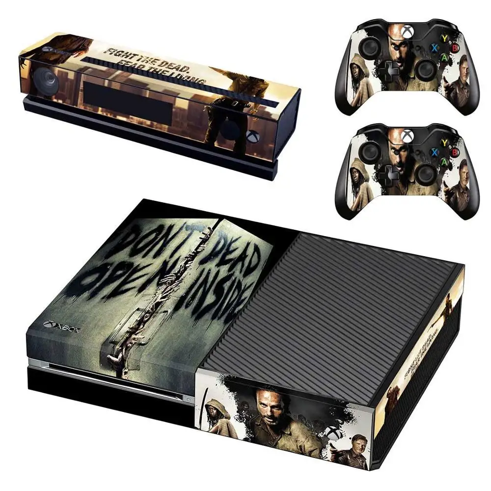 Наклейка s The Walking Dead для xbox one наклейки на кожу стикеры Adesivo консоль Kinect два