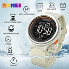 Часы наручные SKMEI мужскиеженские цифровые, Спортивные Повседневные Водонепроницаемые светодиодные с обратным отсчётом и хронографом, с будильником