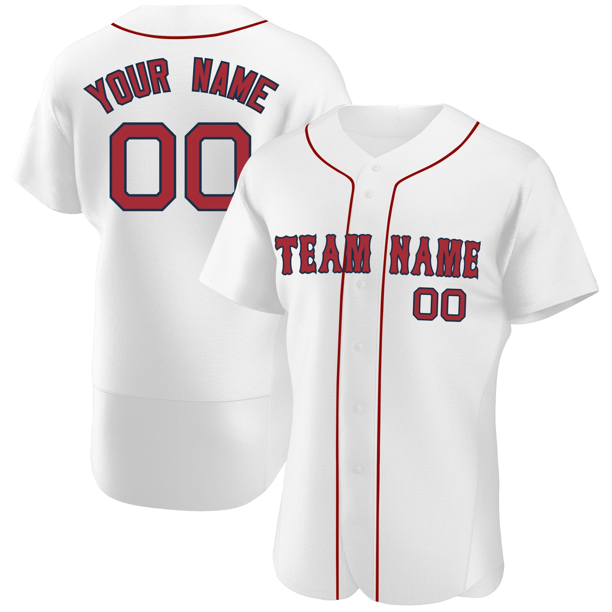 High Quality Customized Baseball Jersey Printing Your Name Number Casual Player's Breathable Cool Sportswear for Men/Girl/Child