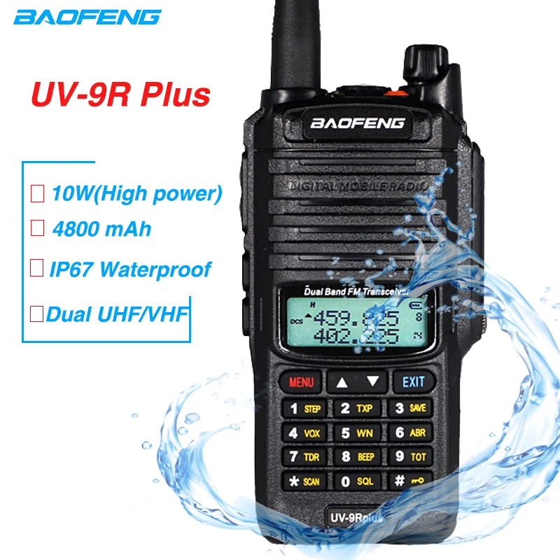Портативная рация Baofeng UV 9R Plus 10 Вт водонепроницаемость до км Любительское радио