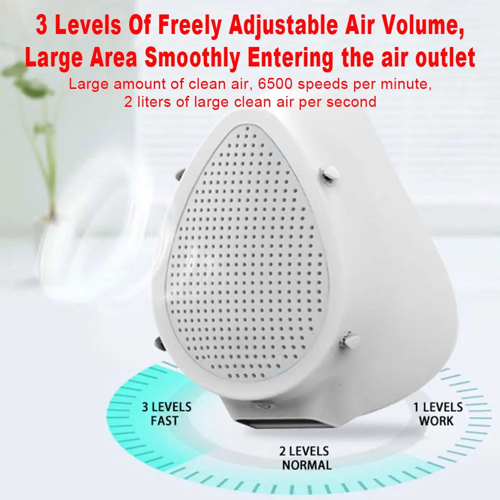 

USB Charging Electric PM2.5 Haze Breathing Valve Filtering Comfortable Breathable Mask