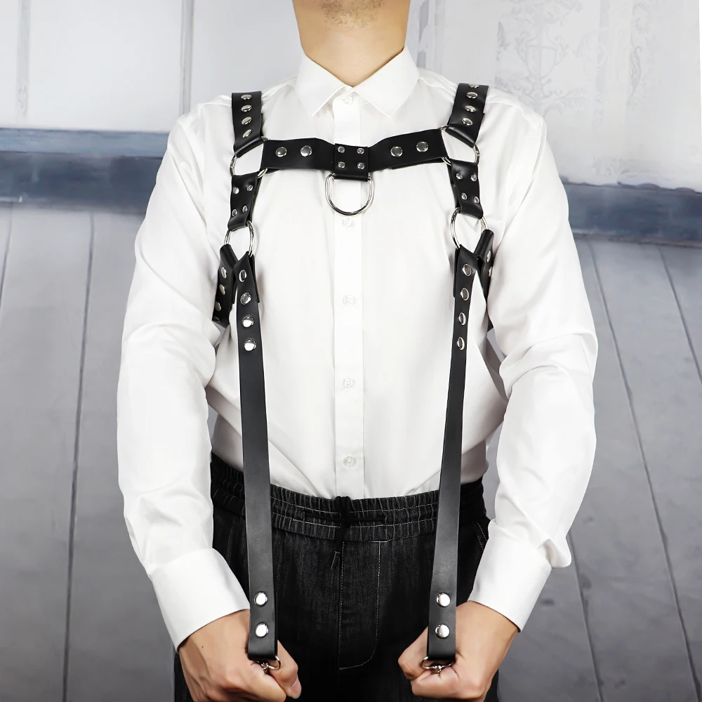 Упряжь Для мужчин нижнее белье плечевой ремень грудной клетки тела рабство мышц