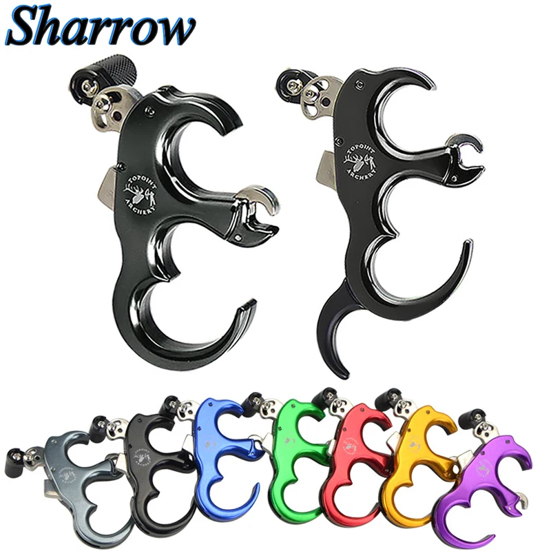 Automatic Bow Release Grip 3/4 Finger Can Replacement Caliper Compound Bow Archery Release Aid Grip Caliper for Shooting