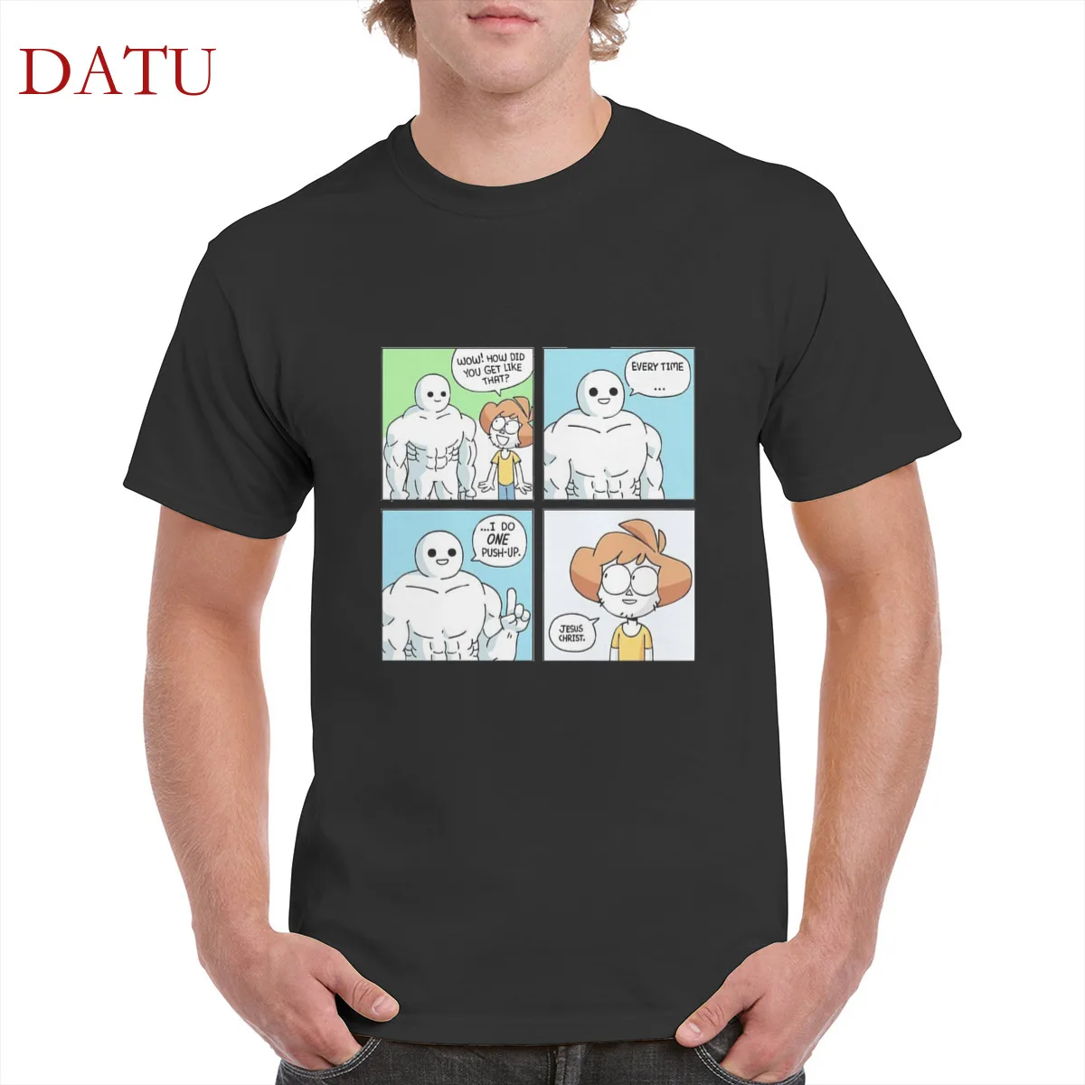 

I do ONE Push-Up Template 100% cotton t shirt kawaii anime tshirt graphic tshirt gothic punk oversized tops women/men's T-Shirts