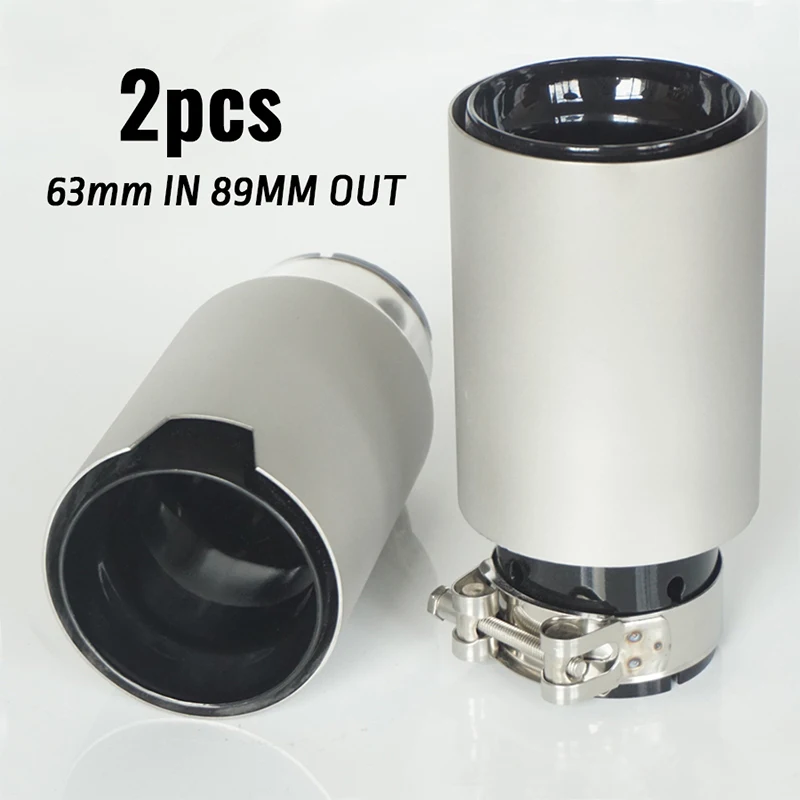 Наконечники выхлопной трубы для автомобиля 2 шт. наконечники из нержавеющей