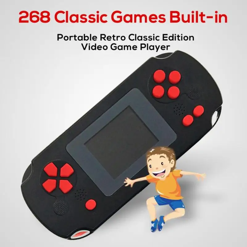 Портативная ретро Игровая приставка с 2 дюймовым TFT дисплеем для детей 8 битная
