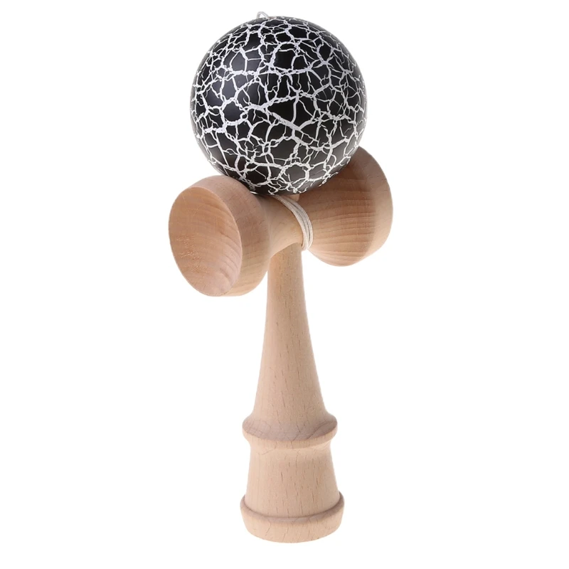 

Hot Crack Pattern Paint Toy Bamboo Kendama Best Wooden Educational Toys Kids Toy