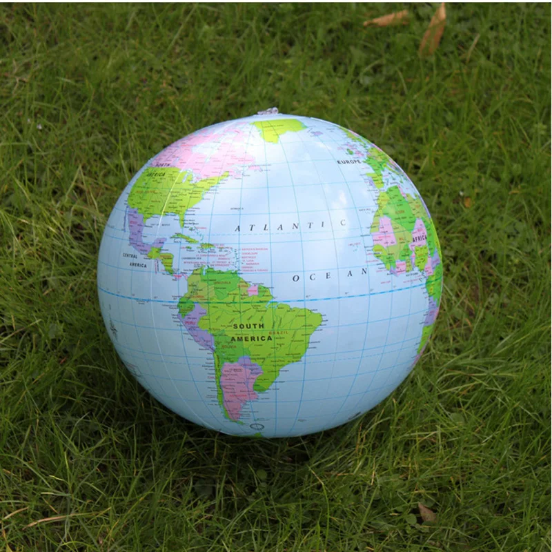 30 см надувные игрушки для детей карты из ПВХ земли английская версия глобус мира