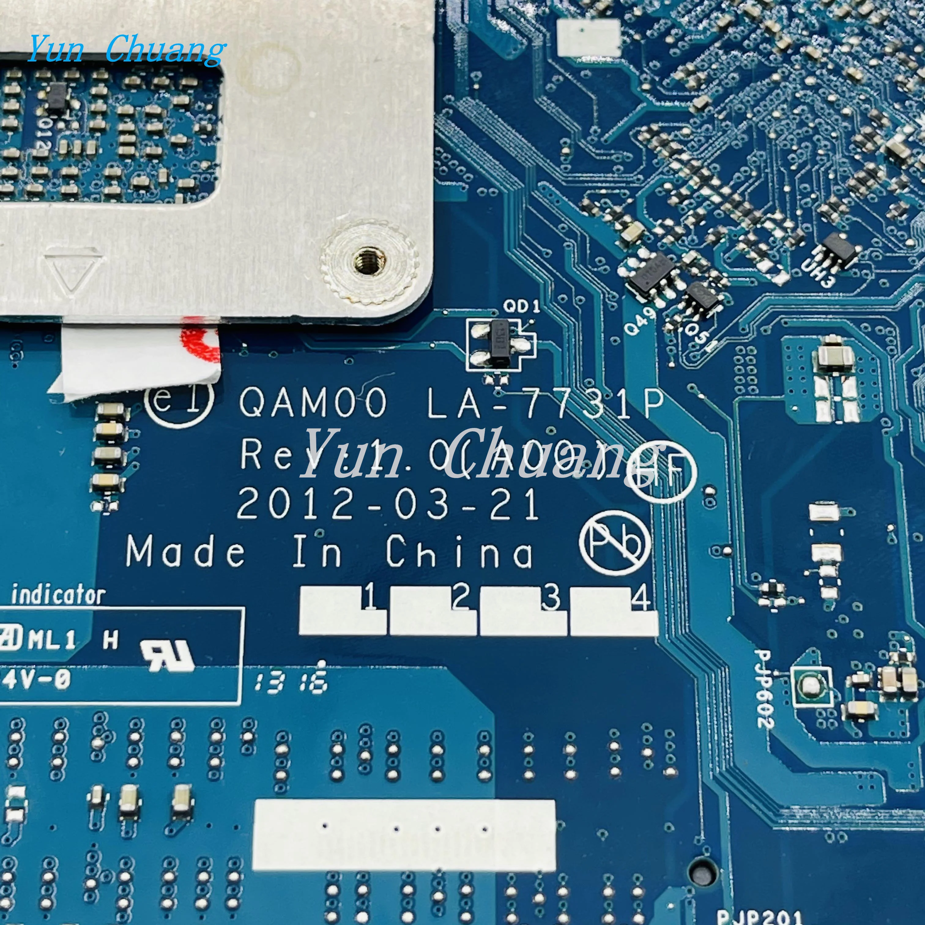 CN-01V5YD 01V5YD QAM00 LA-7731P для DELL Latitude E6230 материнская плата ноутбука с I5-3340M CPU SLJ8A 100%
