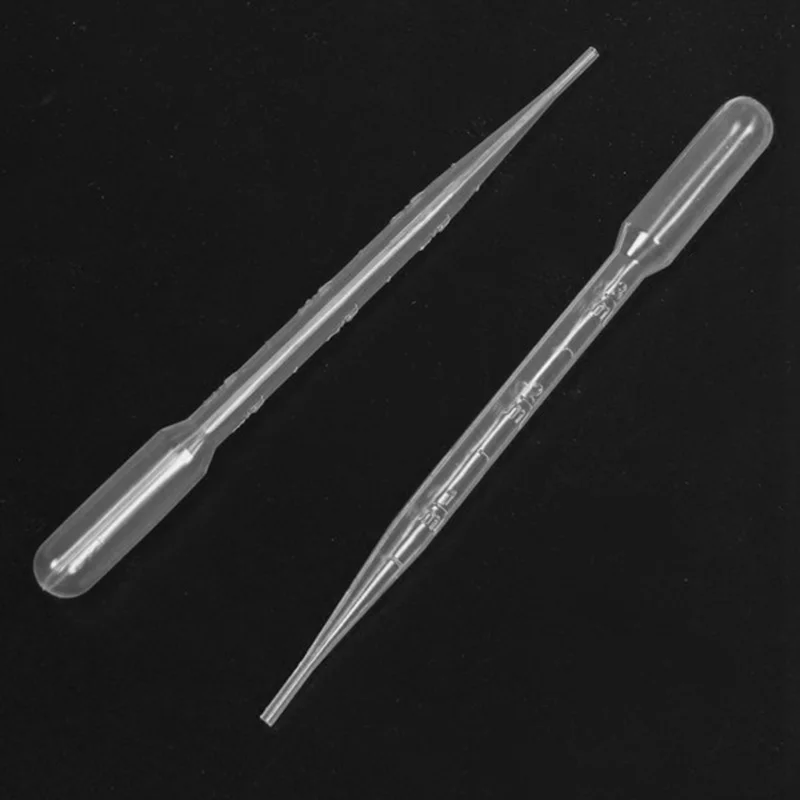 

L Disposable Plastic Eye Dropper Transfer Graduated Pipettes Office Lab Experiment Supplies-500PCS