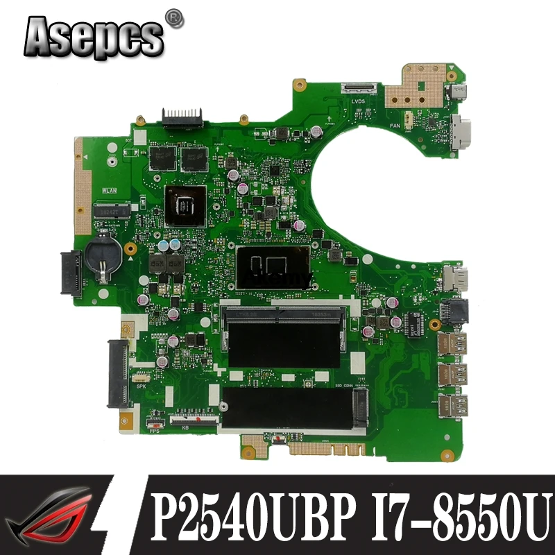 Материнская плата P2540UBP I7 8550U 920MX для For Asus P2540UV P2540UB материнская ноутбука
