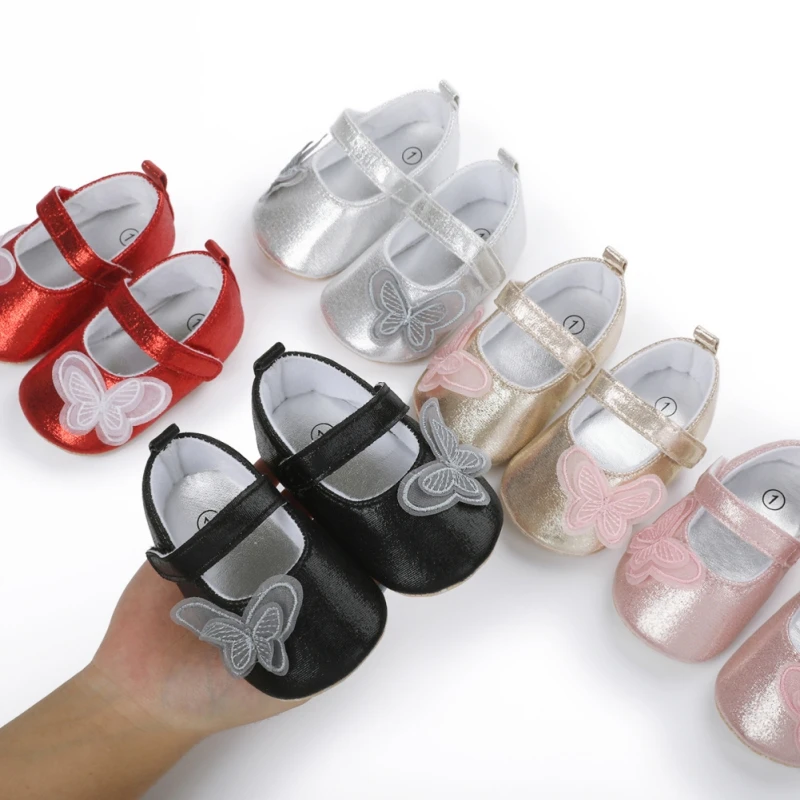 Bobora-Zapatillas de piel sint&eacute;tica con suela de goma antideslizante para beb&eacute;s y ni&ntilde;os, mocasines hechos a mano con dibujos animados, para reci&eacute;n nacidos, base dura-0