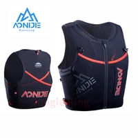 aonijie c9106 newest 10l quick dry sports backpack hydration pack vest bag with zipper for hiking running marathon race black