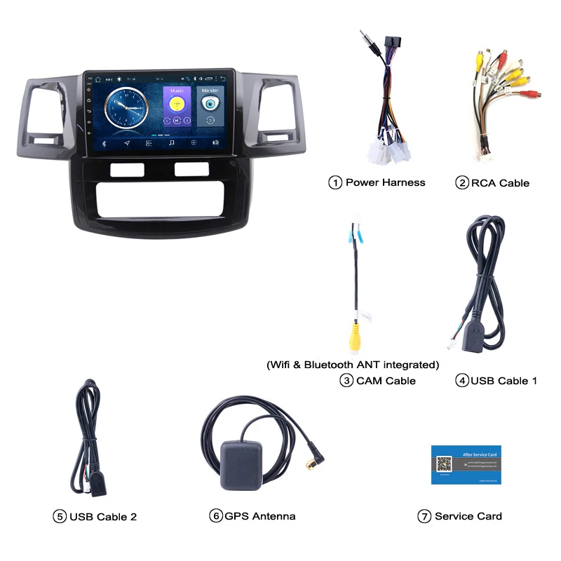 9 дюймов Android 8 1 GPS навигация для toyota Fortuner 2007 2015 Hulix автомобильный мультимедийный
