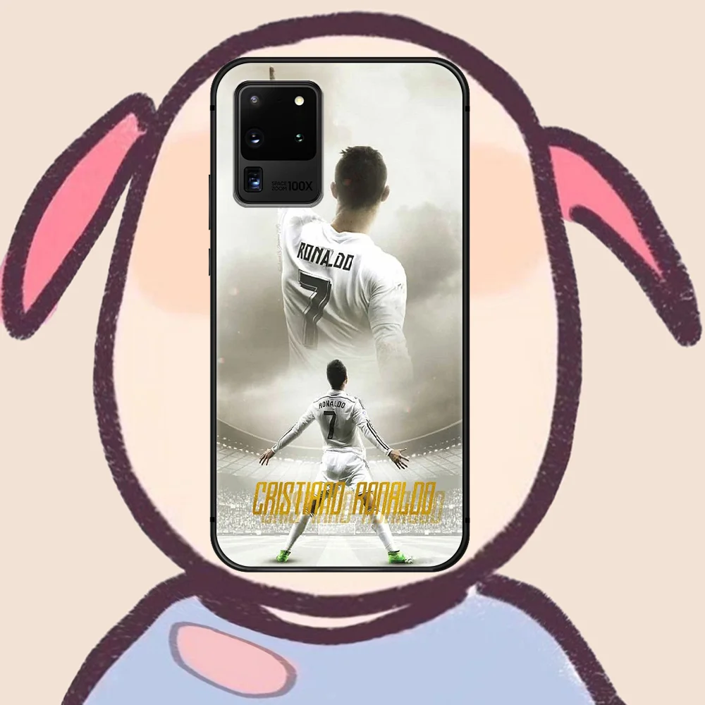 

Cristiano Ronaldo CR7 Phone Case Cover Hull For Samsung Galaxy S 7 8 9 10 e 20 FE edge uitra plus Note 9 10 20 black Etui 3D
