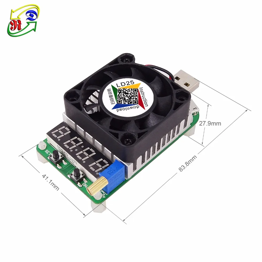 RD LD25 LD35 USB интерфейс электронная нагрузка разрядка батарея тест светодиодный