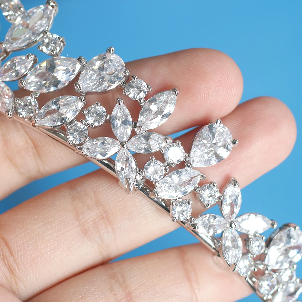 Набор свадебных украшений с кристаллами в стиле барокко свадебный головной убор