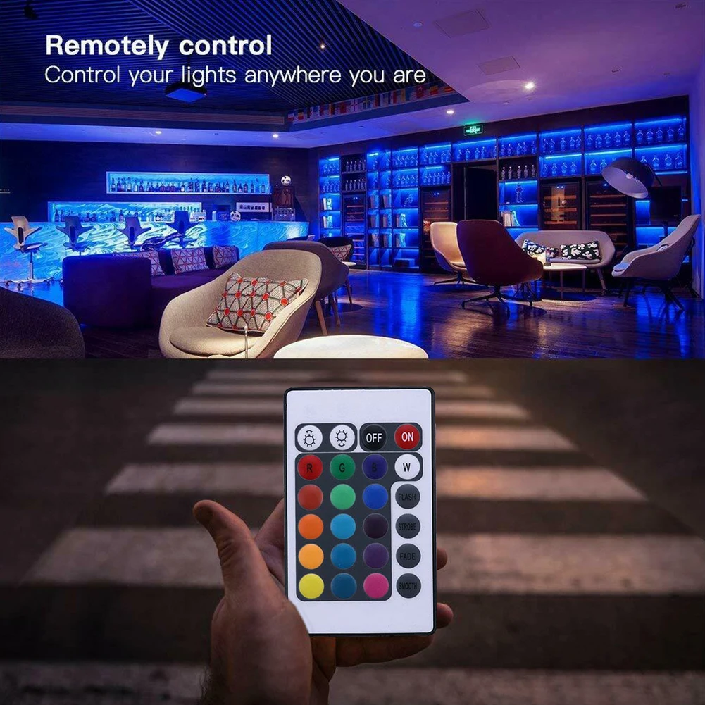 Легкая Управление Портативный 24 клавиши светодиодный RGB умная WI-FI прочный Беспроводной для мобильного телефона с дистанционным мини светодиодные полосы контроллера музыка диммер