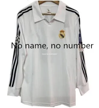 

2002 RAUL ZIDANE GUTI.H Vintage Jersey Long Sleeve Custom Top Retro Soccer Jerseys