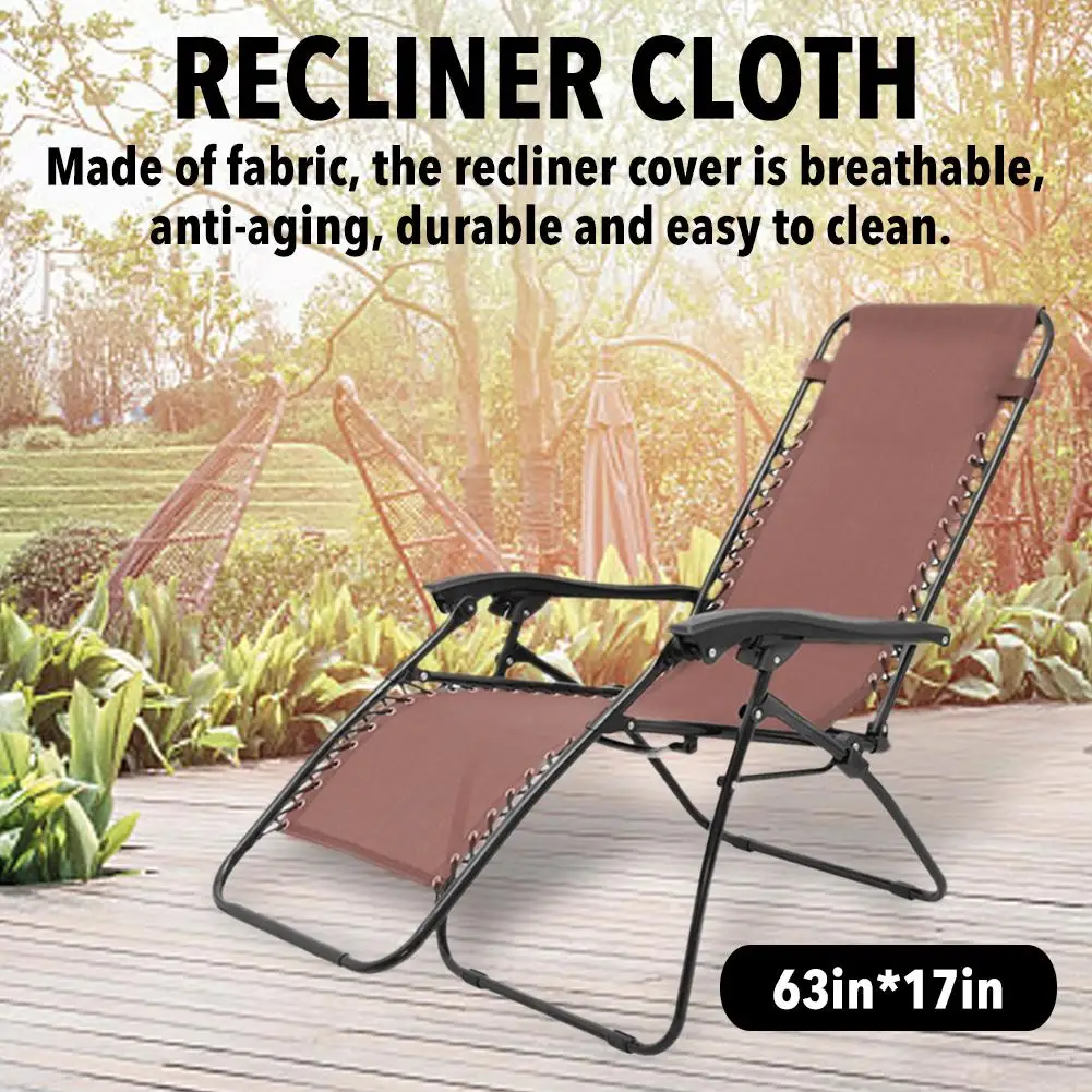 

Recliner Cloth Breathable Durable Chair Lounger Replacement textilene Fabric Cover Lounger Cushion Raised Bed For Garden Beach