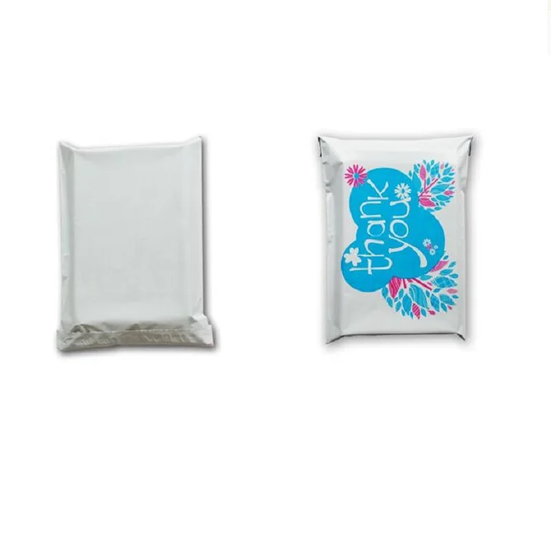 100 шт. 17*30 см маленькие курьерские пакеты спасибо белый самоклеящийся пакет для