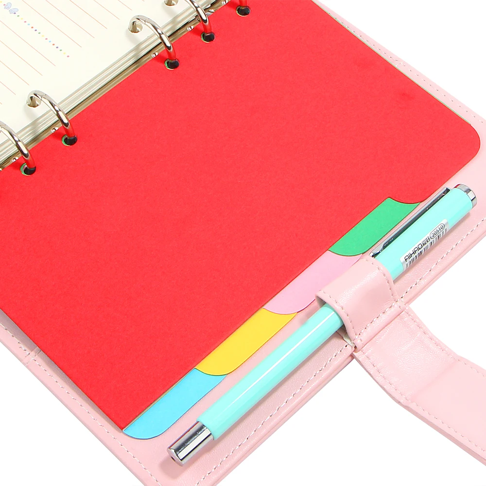 Аксессуары для ноутбуков A5/A6 вертикальная версия спиральный блокнот 6 отверстий