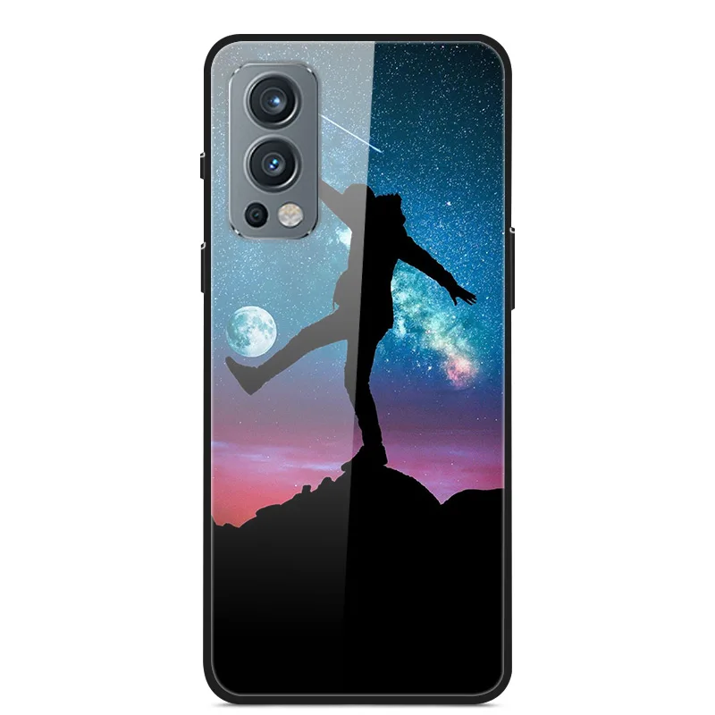 tempered glass case for oneplus nord 2 5g cases wolf space girl phone case for oneplus nord ce 5g cover one plus nord funda capa free global shipping