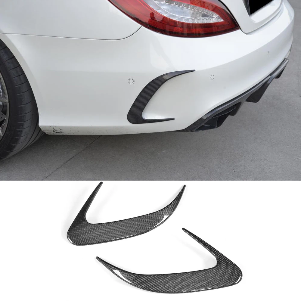 Наклейка на задний бампер из углеродного волокна дефлектор для Mercedes Benz W218 CLS class