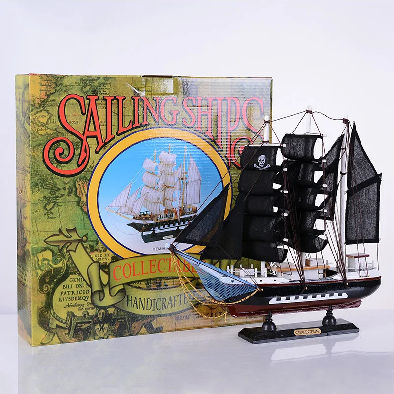 Креативный деревянный корабль парусник деревянные поделки ручной работы Ретро