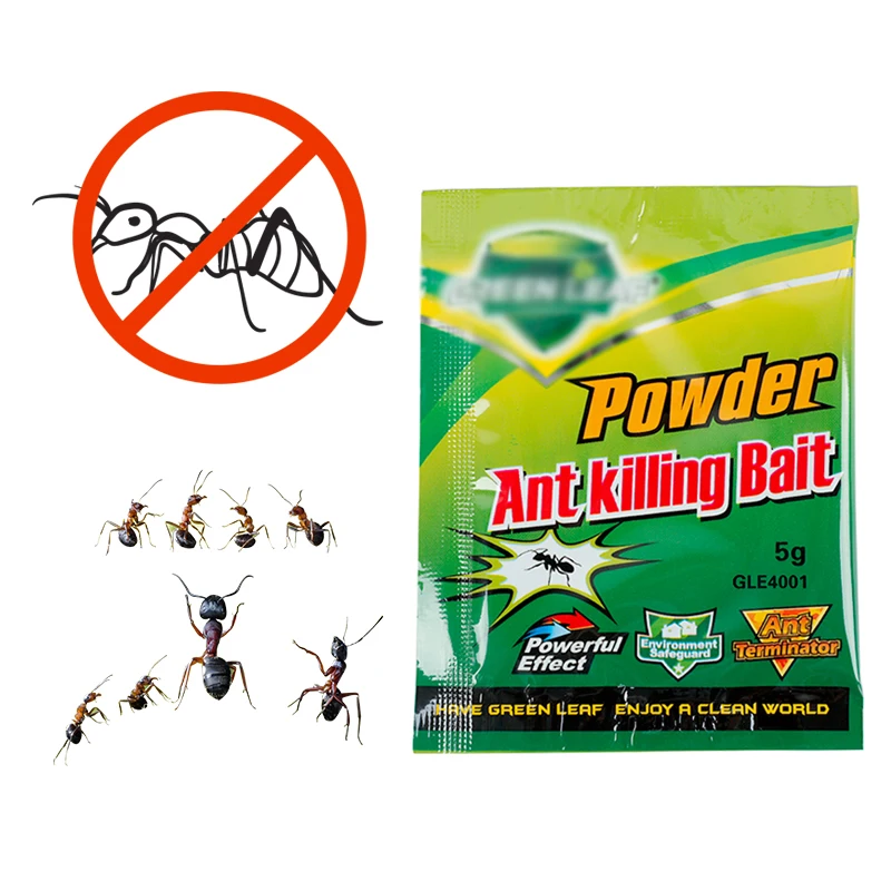 1 упаковка/лот Зеленый Порошок Листьев Ant уничтожения медицины инсектицида