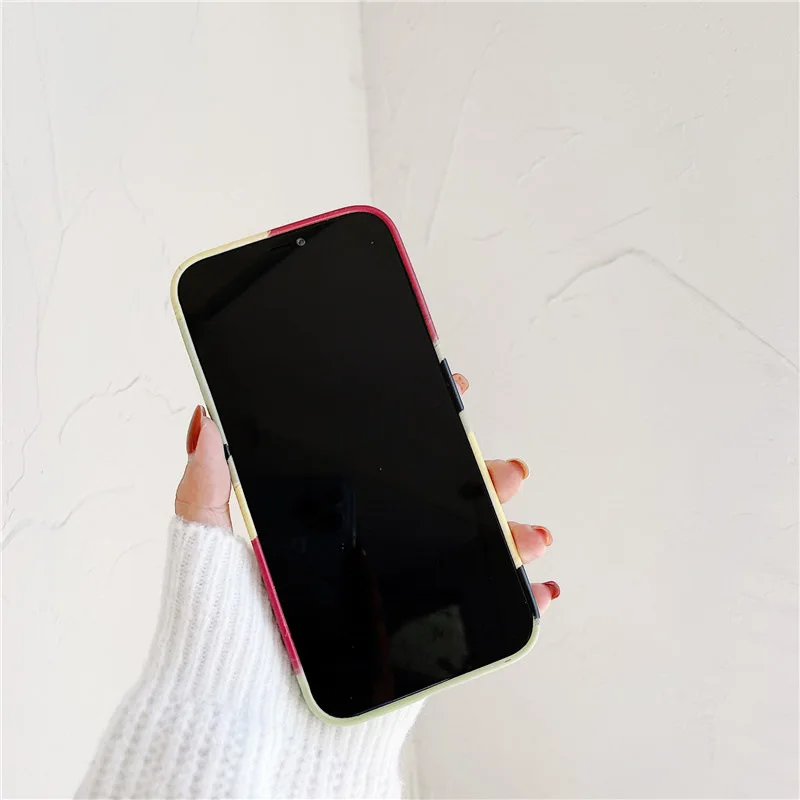 

Striped Color Art Phone Case For iPhone 11 12 Pro Max X XS Max XR For iPhone 8 7 Plus Soft Silicone Back Cover Funda