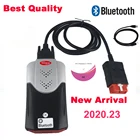 2021 obd сканер для delphi vd ds150e cdp 2020,23 bluetooth для obd2 диагностический инструмент с реле + 8 шт. автомобильных кабелей