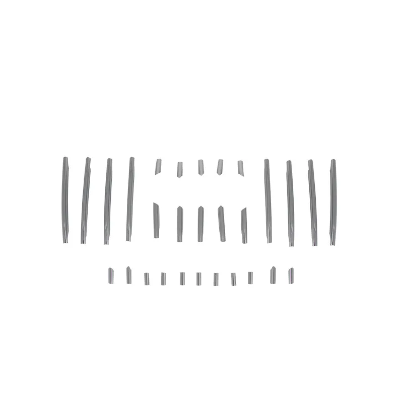 Передняя решетка радиатора с яркой рамой в хромированной средней сетке для AUDI Q3