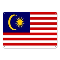 flag of malaysia metal tin sign metal posters wall painting home kitchen home pubs bars decoration metal painting bar sign
