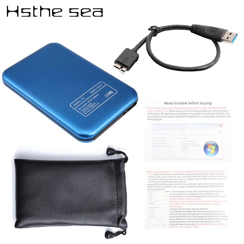 2," HDD внешний жесткий диск 1 ТБ/2 ТБ жесткий диск USB 3,0 SATA III Жесткий диск externo disco duro externo жесткий диск hd жёсткий диск