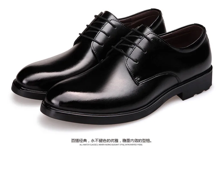 

Fashion Business Dress Men Shoes New Classic Leather Men'S Suits Shoes Fashion Slip On Dress Shoes Men Comfortable Quality 459