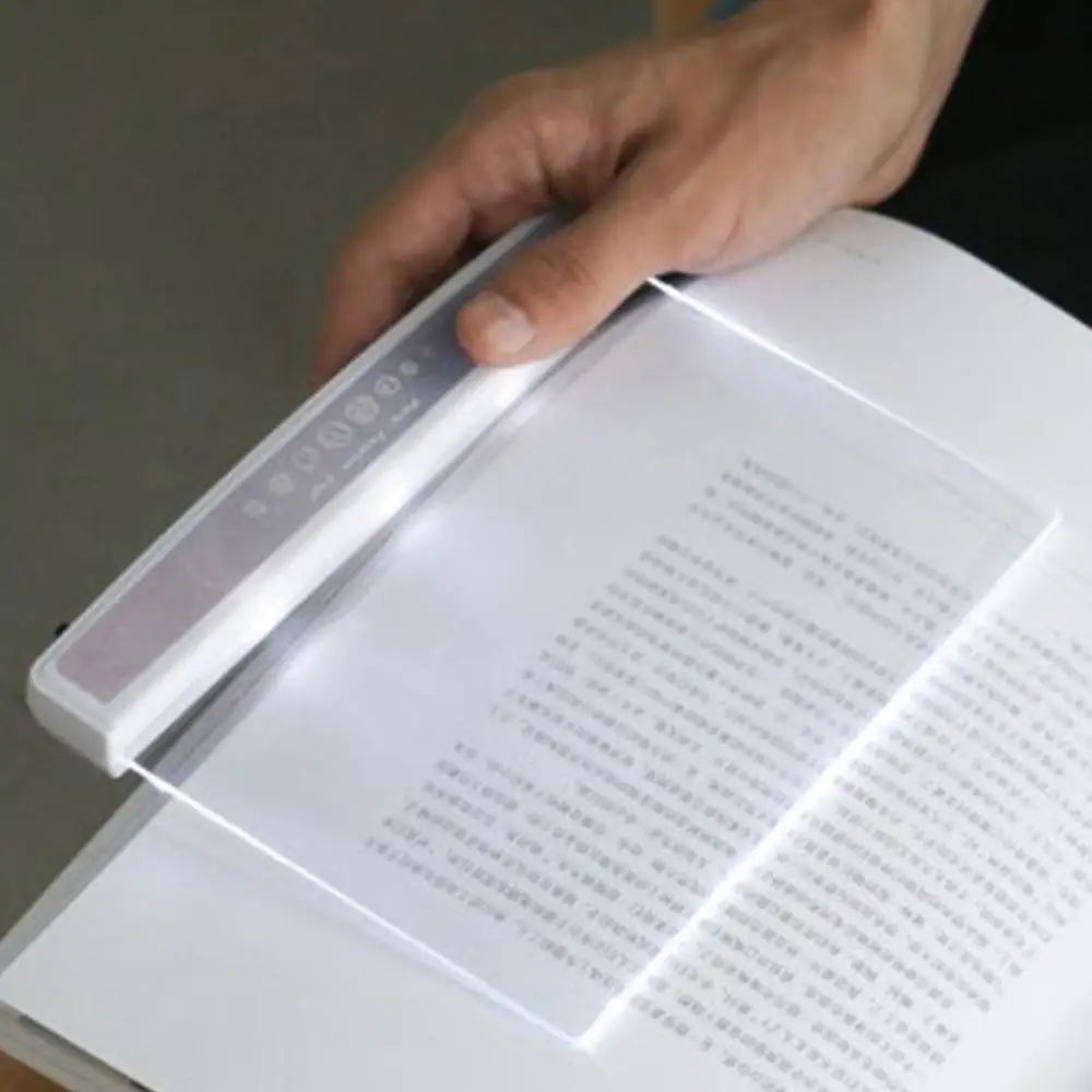 Плоский светодиодный светильник для чтения ночник переносной путешествий