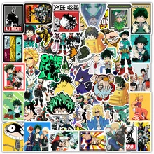 10/30/50/100pcs Cartoon My Hero Academia Anime Stickers Laptop Phone Izuku Midoriya Might Boku No Hero Academia Character Decals