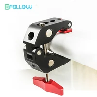 bfollow clamp mount aluminum with 38 14 female clip for tube desk table magic boom arm video studio bracket bicycle